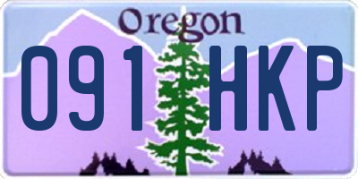 OR license plate 091HKP