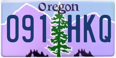 OR license plate 091HKQ