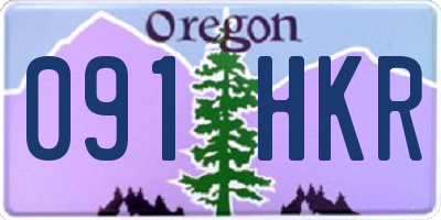 OR license plate 091HKR