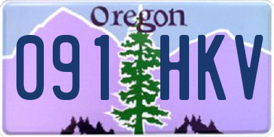 OR license plate 091HKV