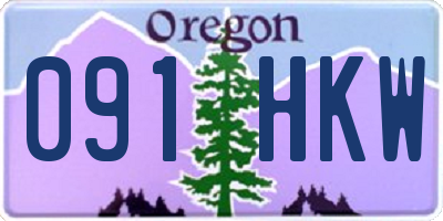 OR license plate 091HKW