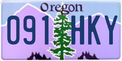 OR license plate 091HKY