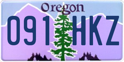 OR license plate 091HKZ