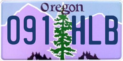 OR license plate 091HLB