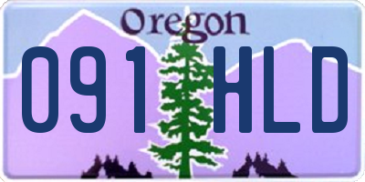 OR license plate 091HLD