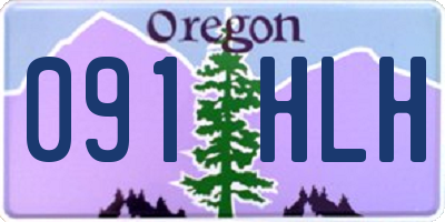 OR license plate 091HLH