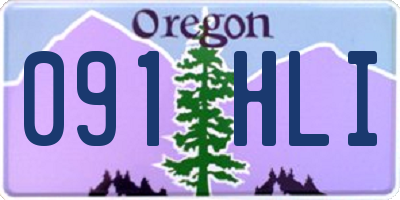 OR license plate 091HLI