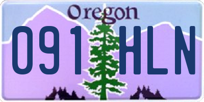 OR license plate 091HLN