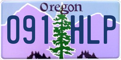 OR license plate 091HLP