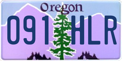 OR license plate 091HLR