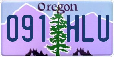 OR license plate 091HLU
