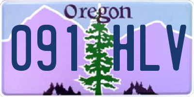OR license plate 091HLV