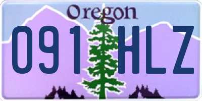 OR license plate 091HLZ