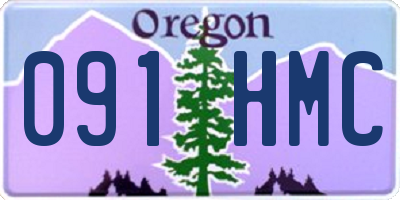 OR license plate 091HMC