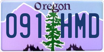 OR license plate 091HMD
