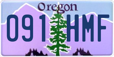 OR license plate 091HMF
