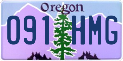 OR license plate 091HMG