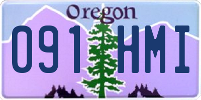OR license plate 091HMI