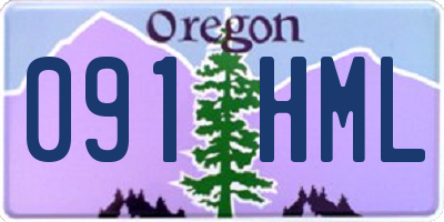 OR license plate 091HML