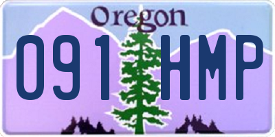 OR license plate 091HMP