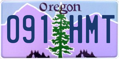 OR license plate 091HMT