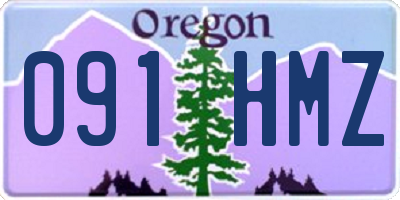 OR license plate 091HMZ