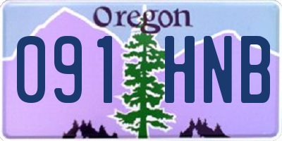 OR license plate 091HNB