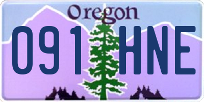 OR license plate 091HNE