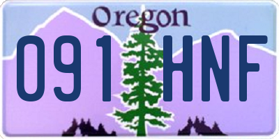 OR license plate 091HNF