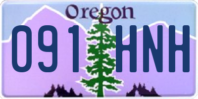 OR license plate 091HNH
