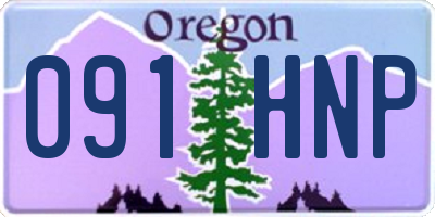 OR license plate 091HNP