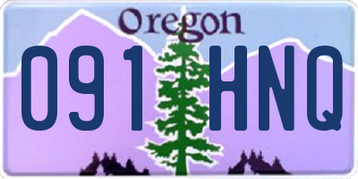 OR license plate 091HNQ