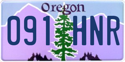 OR license plate 091HNR