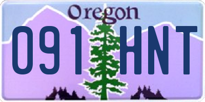 OR license plate 091HNT