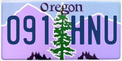 OR license plate 091HNU