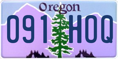 OR license plate 091HOQ