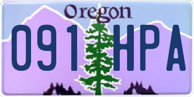OR license plate 091HPA