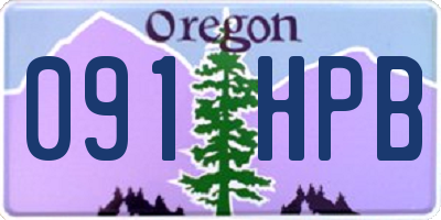 OR license plate 091HPB
