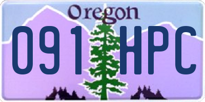 OR license plate 091HPC
