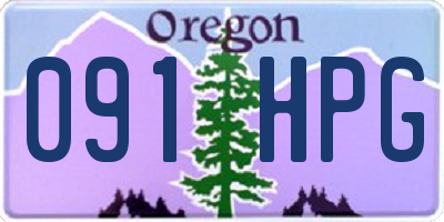OR license plate 091HPG