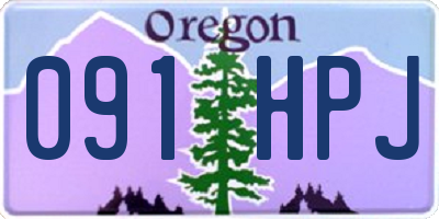 OR license plate 091HPJ