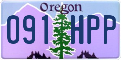 OR license plate 091HPP