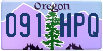 OR license plate 091HPQ