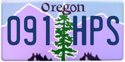 OR license plate 091HPS