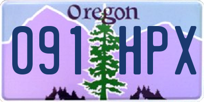 OR license plate 091HPX