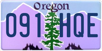 OR license plate 091HQE