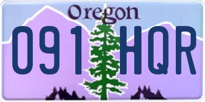 OR license plate 091HQR