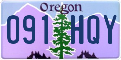 OR license plate 091HQY