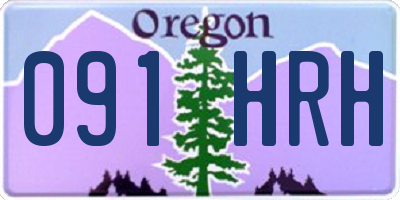 OR license plate 091HRH