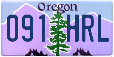 OR license plate 091HRL